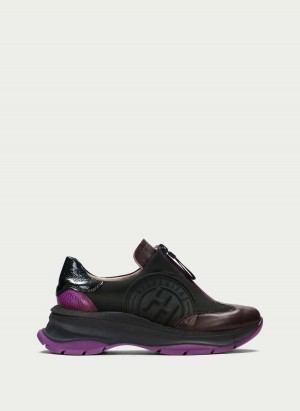 Hispanitas Alaska Sneakers Donna Verdi Marroni Viola | HZZ387NT