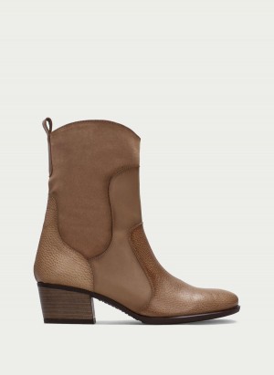 Hispanitas Madeira Stivali Western Donna Khaki | CWJ2899VW